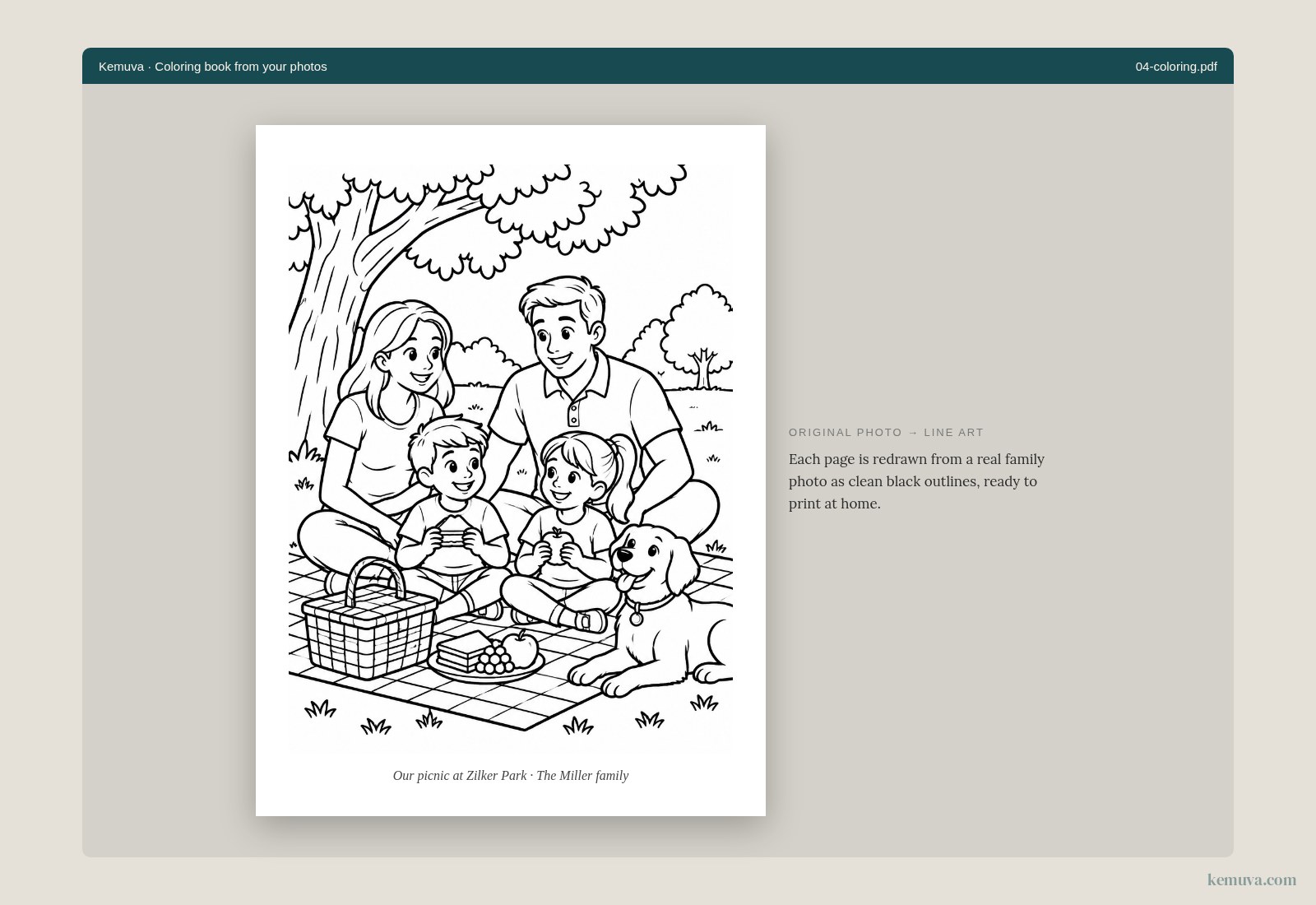 Coloring book sample